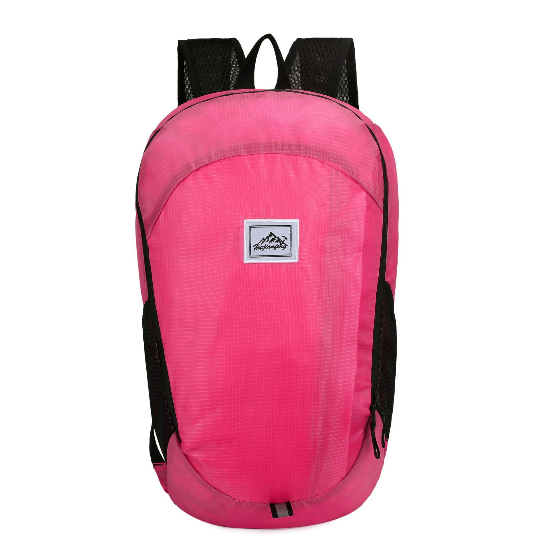 Suministro transfronterizo colorido plegable bolsa impermeable mochila al aire libre de gran capacidad ligero logotipo impreso Mochila deportiva de viaje
