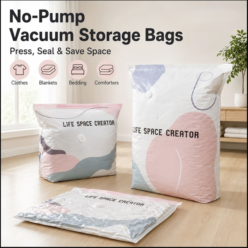 3D vacuum storage compression bag for clothes, garments, bedding, luggage, and travel quilts, enlarged and thickened 3D vacuum storage compression bag for clothes, garments, bedding, luggage, and travel quilts, enlarged and thickened