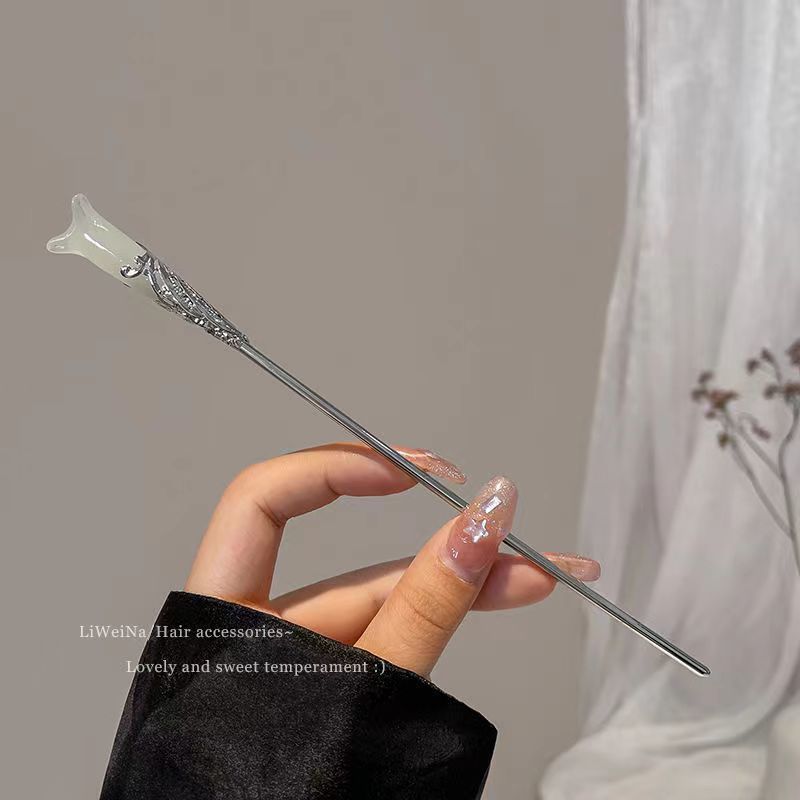 Magnolia ultra inmortal pinzas de pelo chinas modernas y simples para niños de alto nivel chinés cheongsam accesorios placas de cabello pinzas de pelo tocado