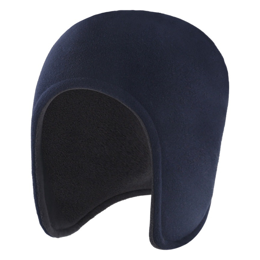 Warm Cycling Cap with Fleece, Color-Blocking, Double-Layered, Thickened, Elderly Sleeping Cap, Winter Windproof Ear-Protecting Lei Feng Hat