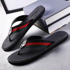 Vietnamese Men's Slides New 2024 Summer Fashion Personal Outdoor Beach Slippers Men Outdoor Rubber Thong Sandals