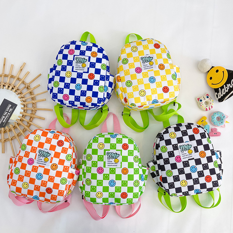 Mochila de color caramelo para niños 2022 nueva mochila de niño casual todo partido niños y niñas lindos mochila anti-Perdida