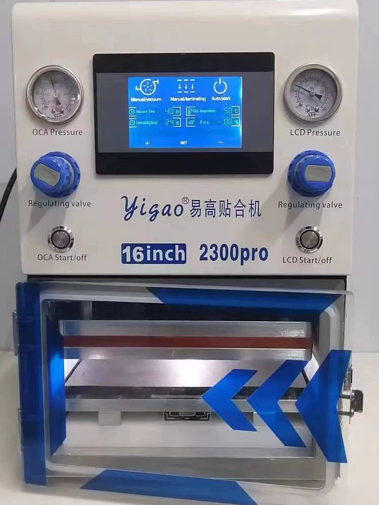 Ламинирующий станок Yigao, пресс для изогнутых экранов, универсальный станок для ламинирования OCA двойным давлением и удаления пузырьков, станок для удаления и разделения экранов для мобильных телефонов
