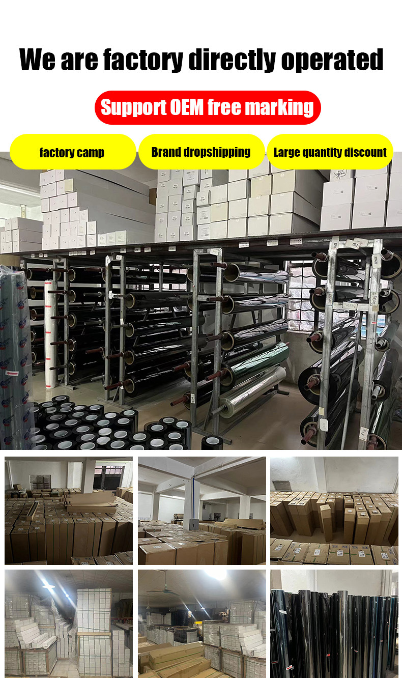 Cross-Border Wholesale Solar Film Single Silver Magnetron Metal Film Series High Heat Insulation Explosion-Proof Film Explosion-Proof Sticker Film for Automobiles