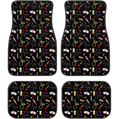 Avtomobil döşəmə paspasları — non-slip, universal floor mats - 1-129-pattern-40-3344cmtwo-piece-set