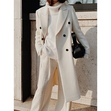 A 52744 Double-breasted Fitted Coat ��ɫ�p�ſ۴��� �羳���l