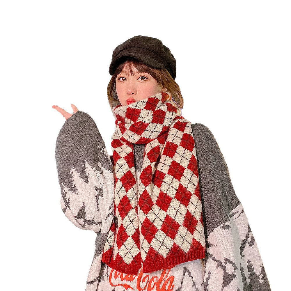Double-sided scarf for beloved, South Korean goods, warm cloak, 2020