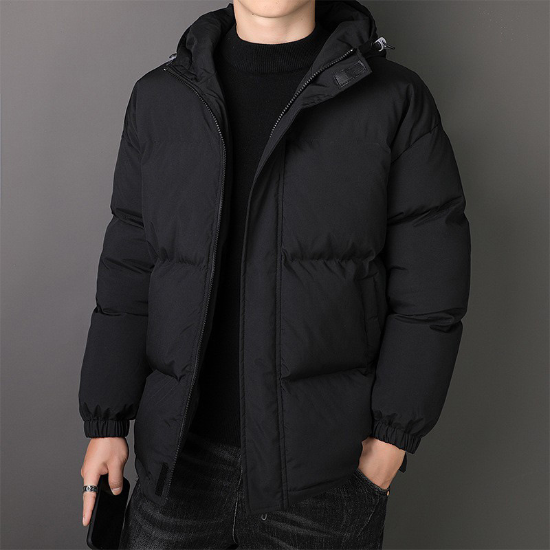 Chaqueta de algodón acolchado de invierno Nuevo suelto Chaqueta de algodón acolchado chaqueta de moda marca corta a prueba de viento engrosada capa de algodón acolchado abrigo caliente