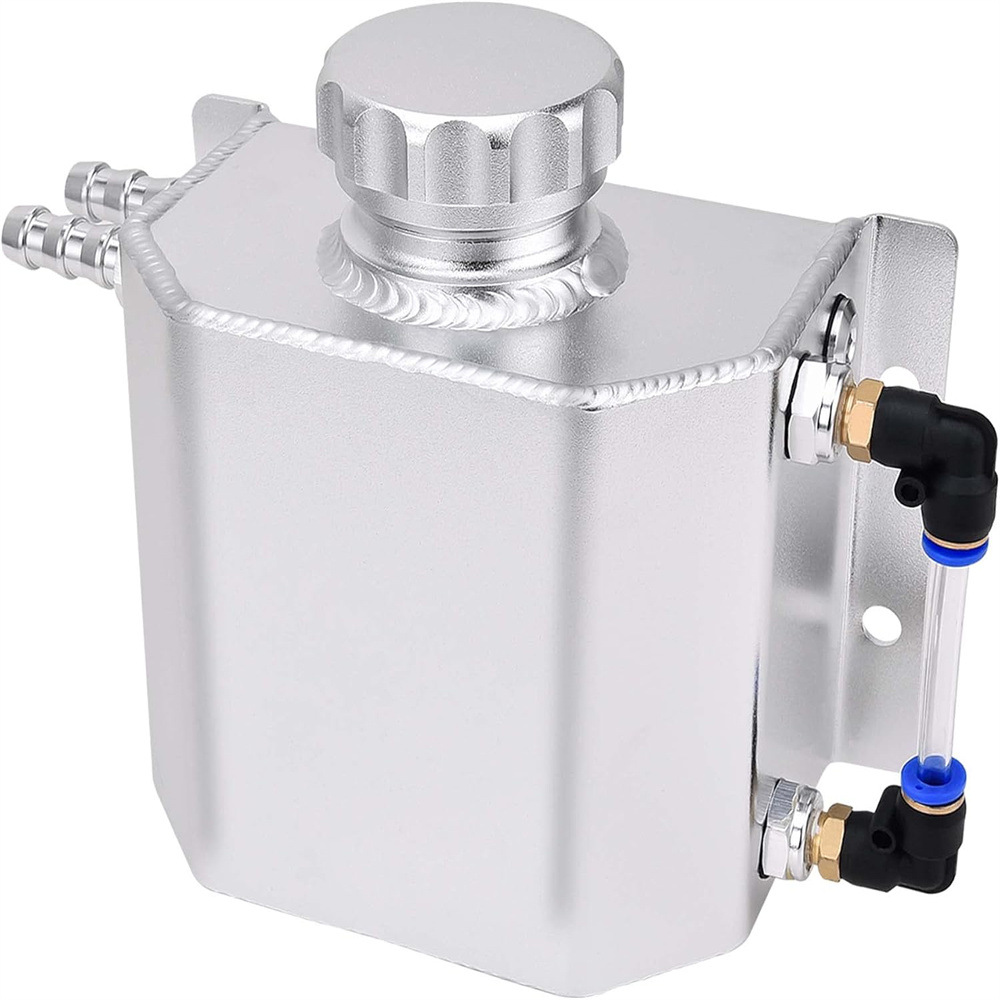 Ebay Amazon Hot Selling Car Modification Accessories Square Type Breathable Oil Pot Modification 1L 2L Fuel Tank Universal Car