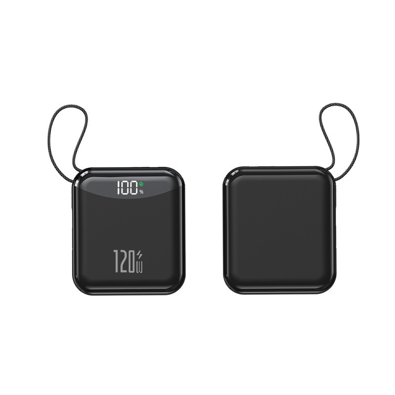 クロスボーダー 120W 超高速充電パワーバンク 20000 mAh 内蔵ケーブル付き大容量ポータブル携帯電話パワーバンク|undefined