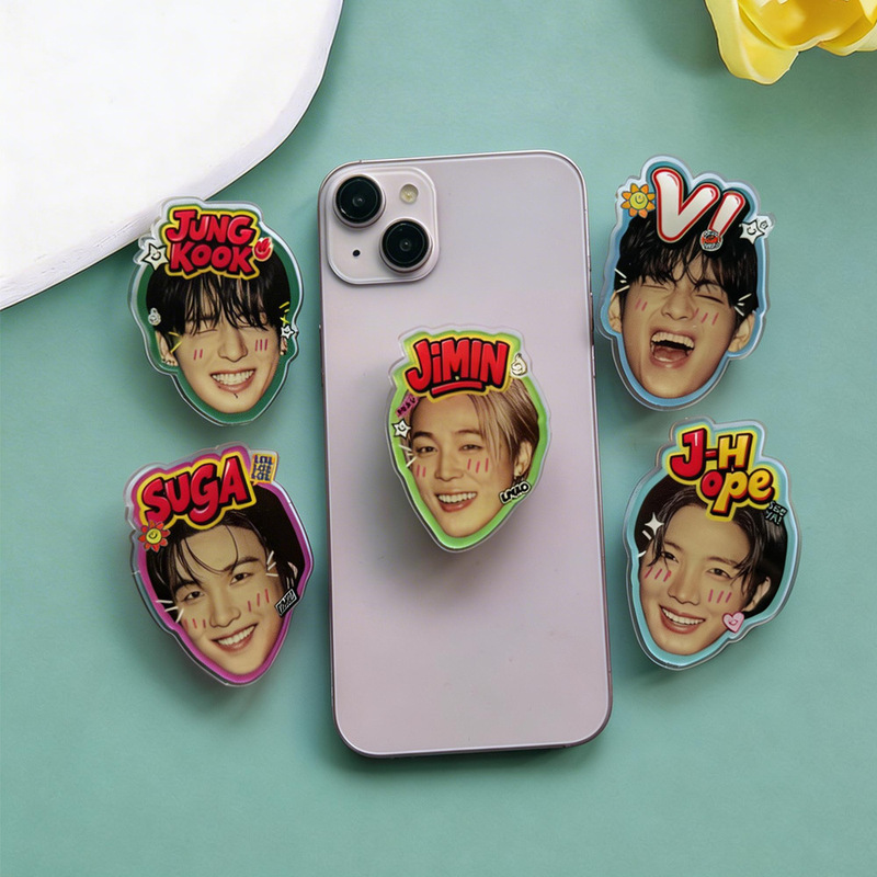 Bts Merchandise Bangtan Boys Comeback V Min Yoongi Park Jimin Jungkook Phone Holder Airbag Stand Zj01