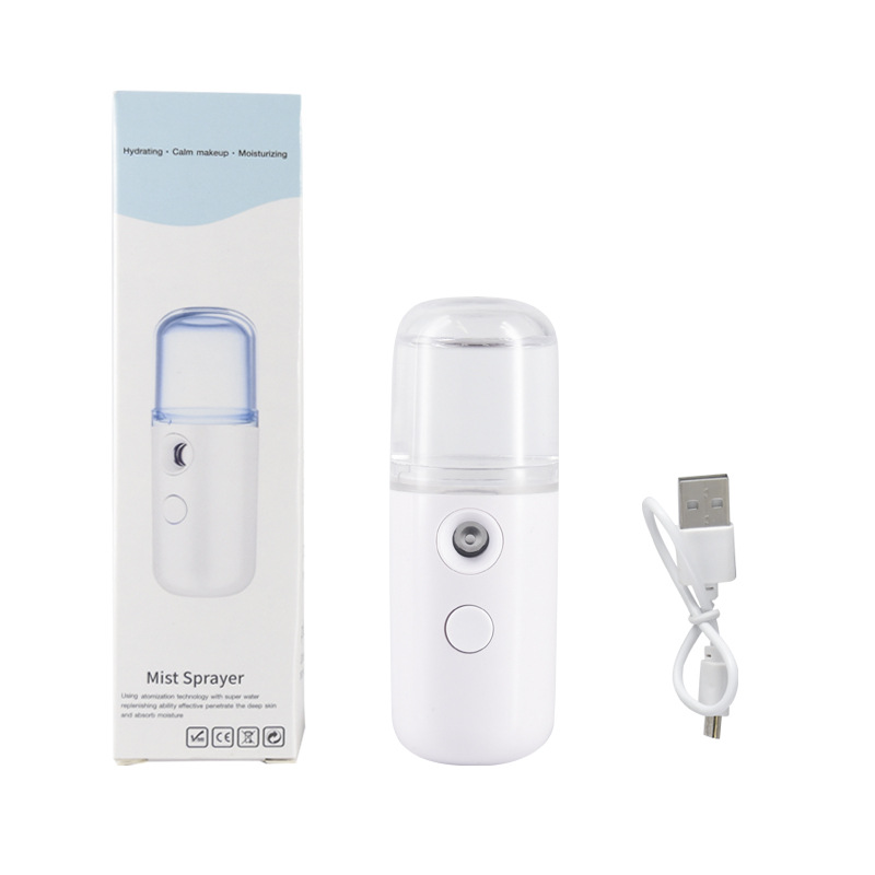 Nano Pulverizador de Bolas Pequeñas, Dispositivo Hidratante Portátil, Humidificador, Vaporizador Facial de Mano, Agua Desinfectante con Ácido Hipocloroso image 10