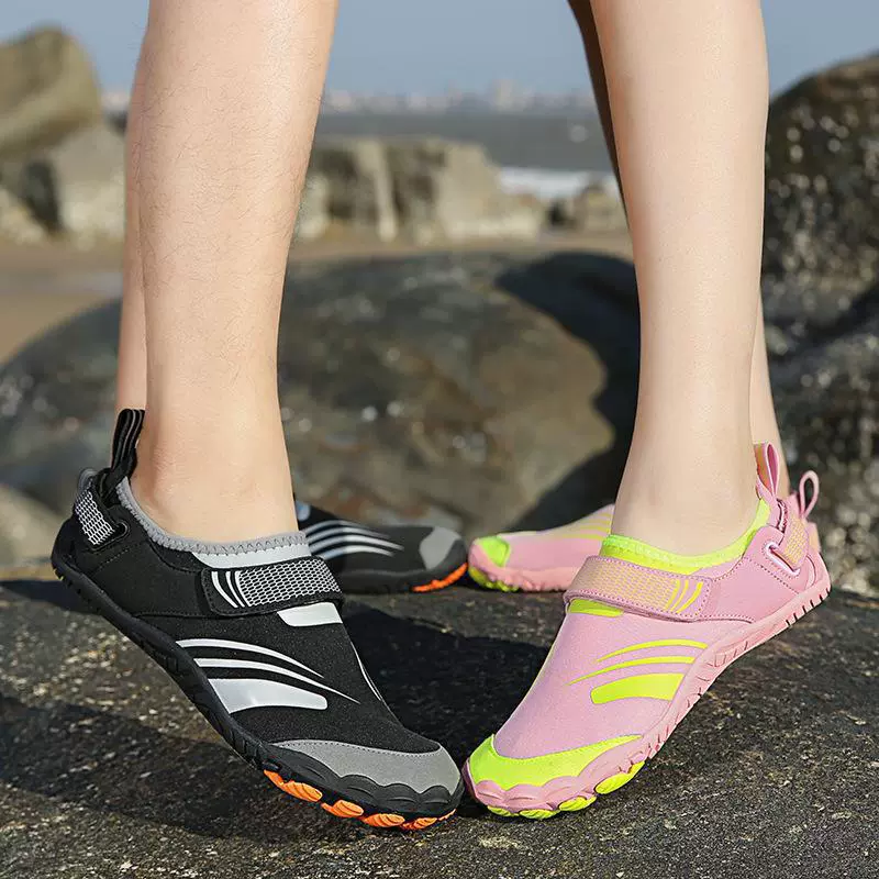 Fashionable sports shoes for men and women for beloved with velcro platform, trend of season