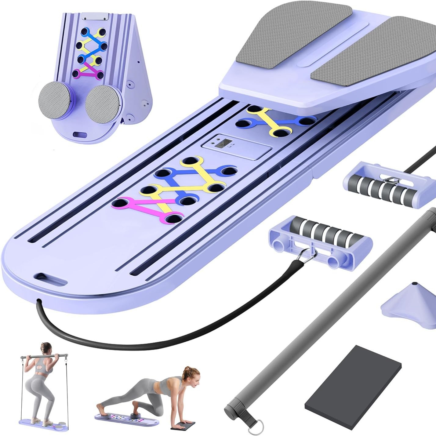 Cross-Border Popular Multifunctional Abdominal Fitness Board, Foldable Push-Up Board, Abdominal Muscle Vest Line Pilates Board