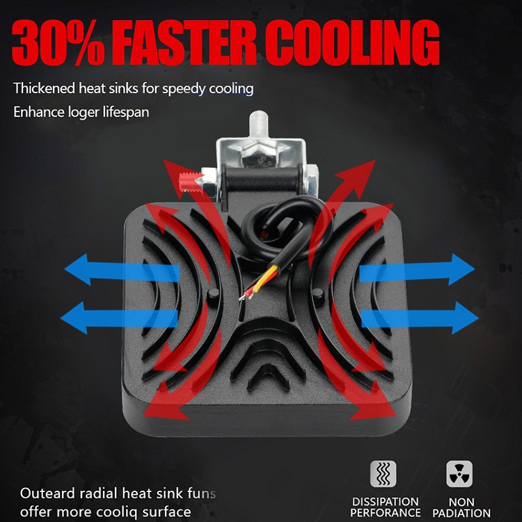 Coche LED luz de trabajo 4 pulgadas 102w ronda 34LED coche cuadrado de luz todoterreno vehículo carretilla elevadora proyector modificado