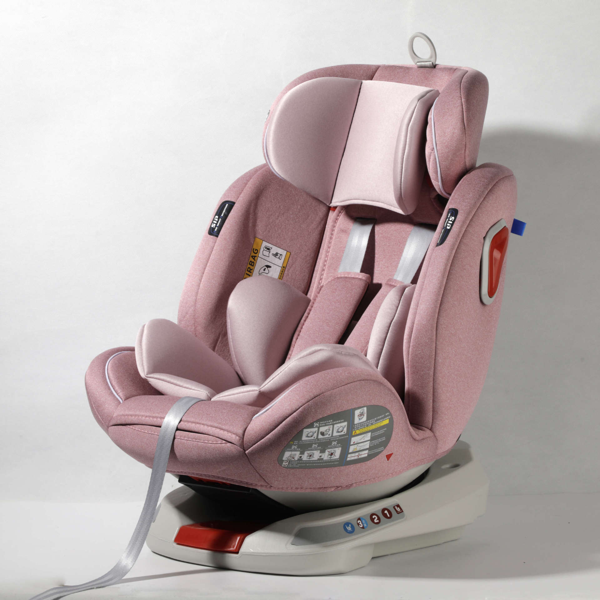 欧贝儿童安全座椅汽车用婴儿宝宝0-12岁车载便捷式通用座椅可躺