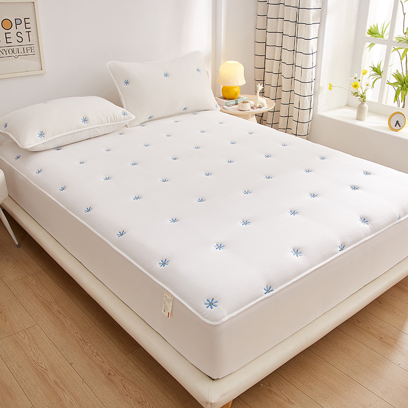 2024 nuevo estilo Clase A algodón lavado bordado sábana funda de cama acolchada funda de colchón para el hogar ropa de cama al por mayor