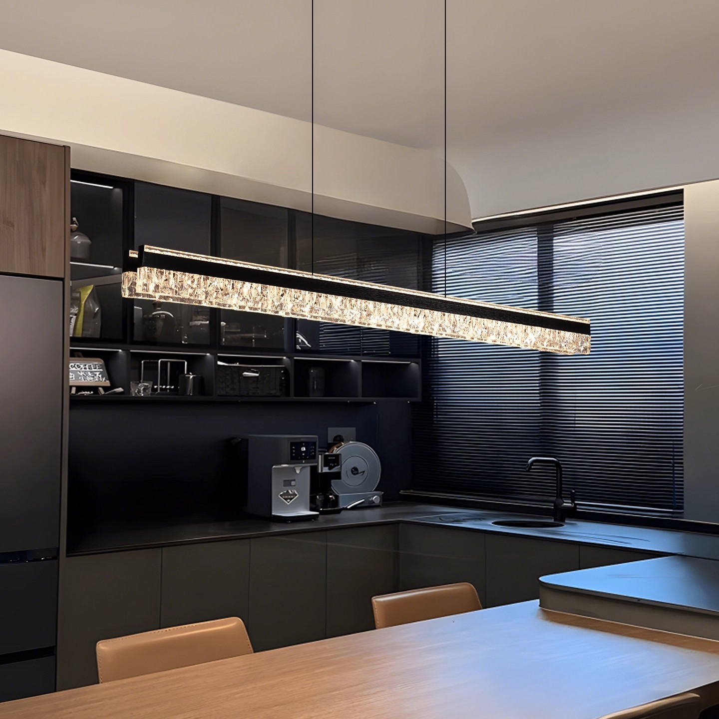 Minimalistic lights for living room, design rectangular lamp, ceiling lamp, light luxury style