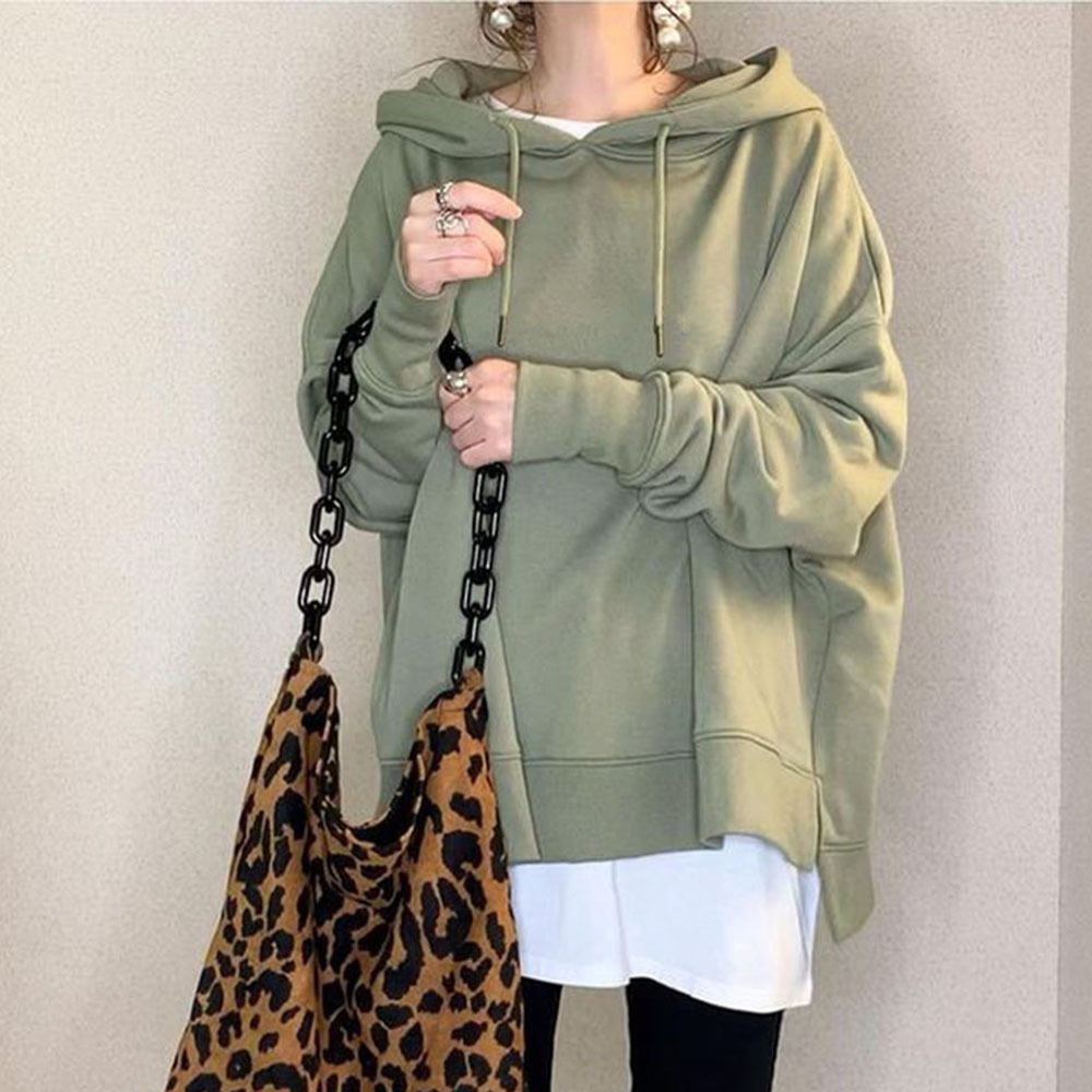 Clearance Cross-border Lazy Style Sweat Women's 2022 Autumn New Japanese Fashionable Street Trendy Loose Long-sleeved Sweat