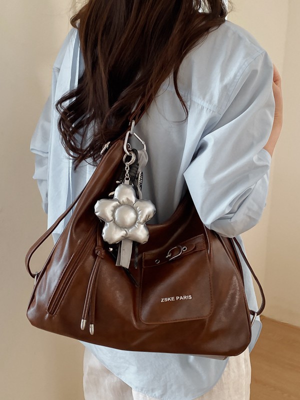 Bolsas de tendencia transfronteriza de gran capacidad para mujeres 2026 nueva moda coreana multipropósito mochila de viaje ocio bolsa de mano image 1