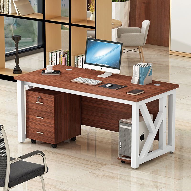 Escritorio de oficina simple y moderno, escritorio de escritorio simple, dormitorio doméstico, escritorio de escritorio simple, escritorio de computadora de oficina de personal corporativo