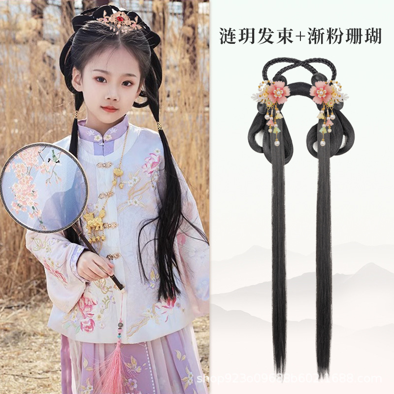 Lianyue 헤어 산호 헤어 액세서리 쌍