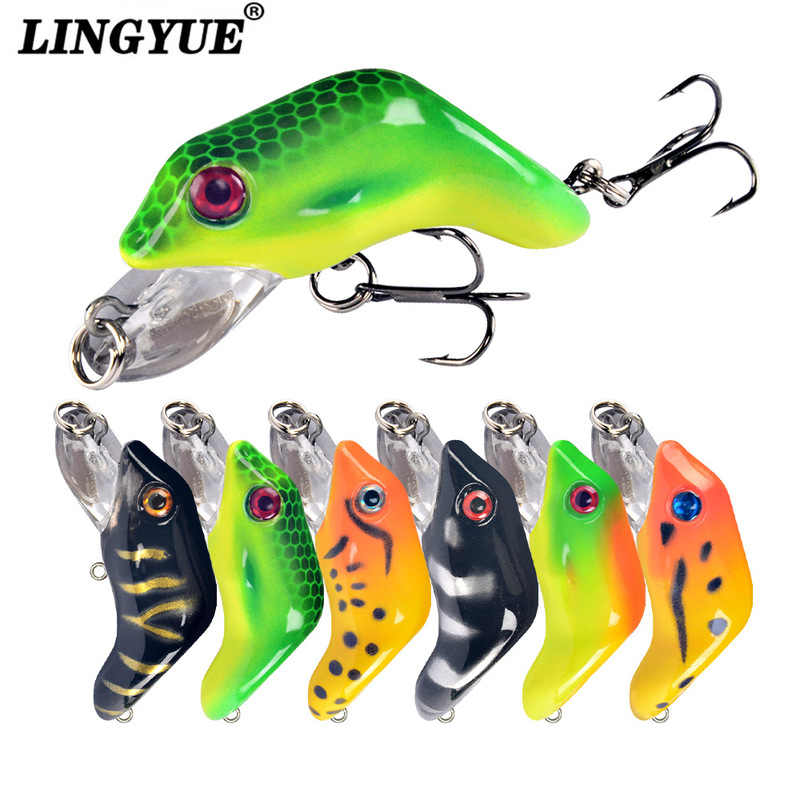 Best selling 8.8g Luya bait 6# fishhook plastic thunder frog 5.5cm water surface tie Luya bait