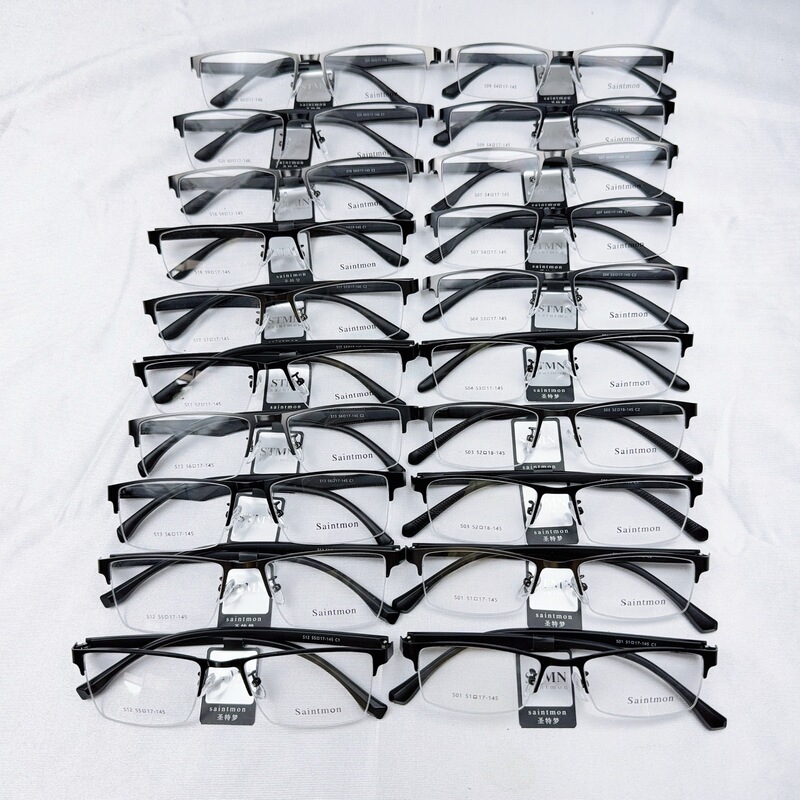 Shengtemeng High-Quality Tr90 Temples Ultra-Light Anti-Slip Steel Leather Frame Men's Business Glasses Frame Wholesale Full Frame Half Frame Shengtemeng High-Quality Tr90 Temples Ultra-Light Anti-Slip Steel Leather Frame Men's Business Glasses Frame Wholesale Full Frame Half Frame