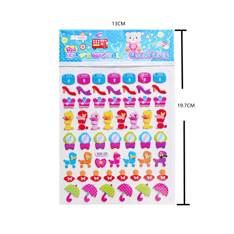 Princesa vestirse pegatinas sirena ropa pegatinas niños de dibujos animados pegatinas kindergarten recompensa burbuja pegatinas al por mayor