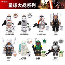 TV6102儿童玩具TV8009-8016拼装积木人仔袋装外贸批发