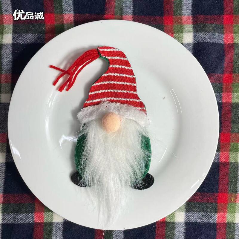 クロスボーダー新作クリスマスデコレーション クリスマスカトラリーセット ノーミットフェイスの老人ルドルフ テーブル食器セットバッグ|undefined