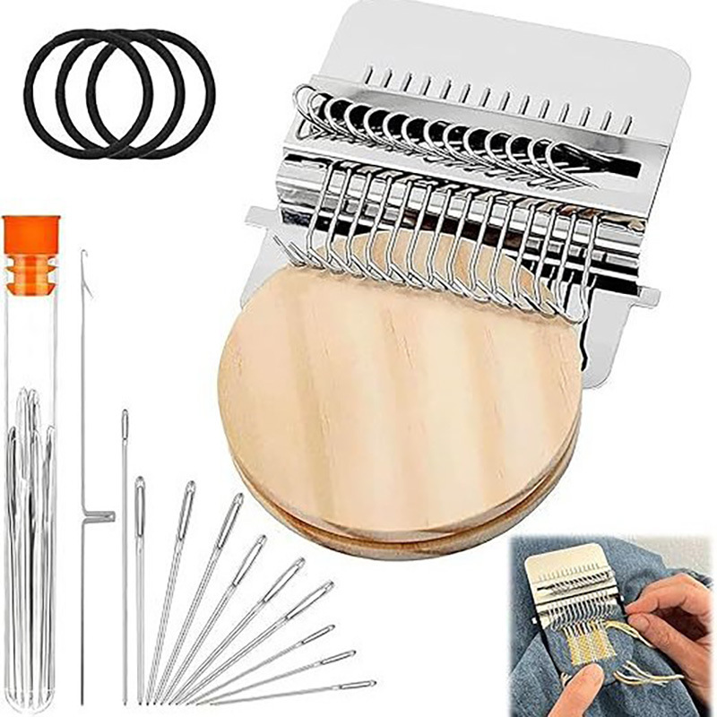 Cross-border new small knitting machine tools DARNING mini version of the loom hand personalized knitting machine