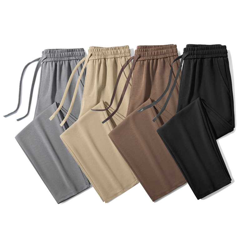 Frühling und Sommer neue Freizeit hose Herren Lycel Tencel Draped Straight Leg Hose Sommer Eisse ide Stretch Klimaanlage Hose
