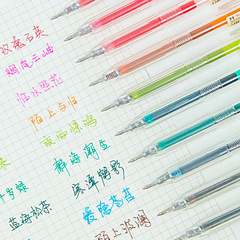 Morning light AGPH5603 original color gel pen student account pen large capacity simple press candy color mark