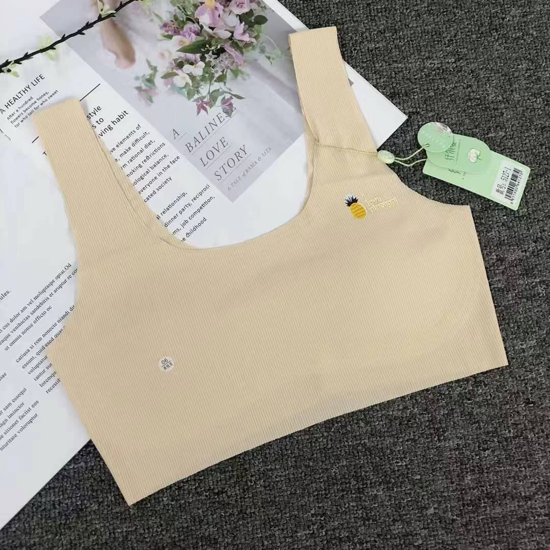 Nuevo chaleco de alta calidad de la mujer sin anillo de acero de la niña sin marcas, bra de yoga, ropa interior deportiva, mujer al por mayor