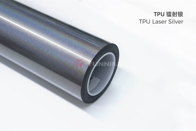 Auto Color Change Film laser white, black, gray, and silver - tpu-laser-silver-15215m