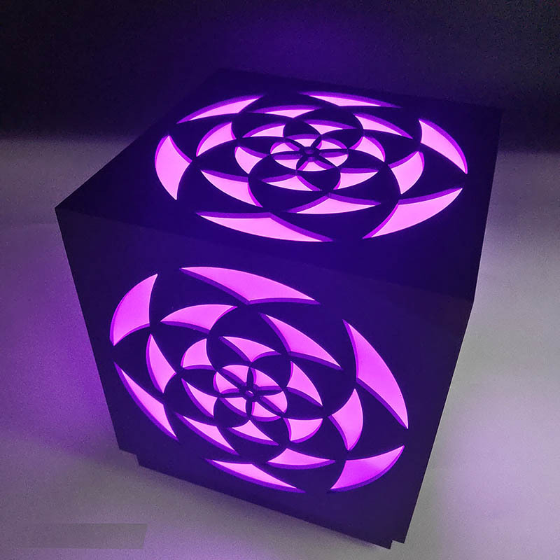 动感音乐灯箱七彩动感小夜灯蓝牙智能连接音箱连可充电一件代发