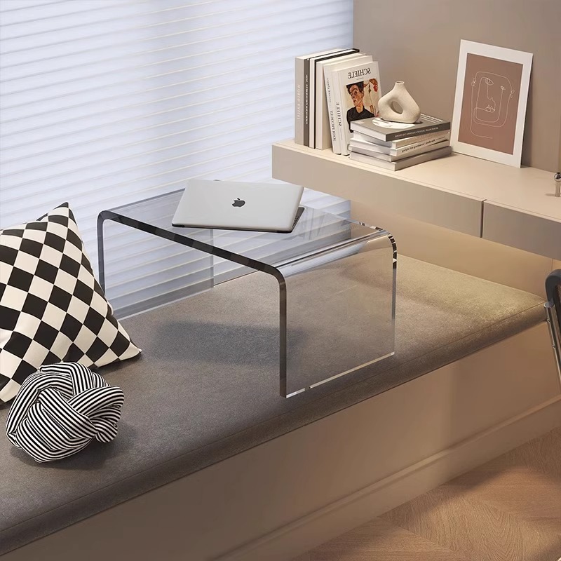 Acrylic Bay Window Table Small Coffee Table Japanese-style Tatami Low Table Floor Sitting Windowsill Bedroom Balcony Platform Internet Celebrity Style