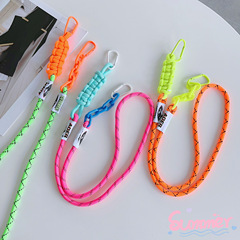 適用時尚潮牌新款DIY拉鏈掛繩手機殼掛繩潮流學生包包掛飾長繩帶