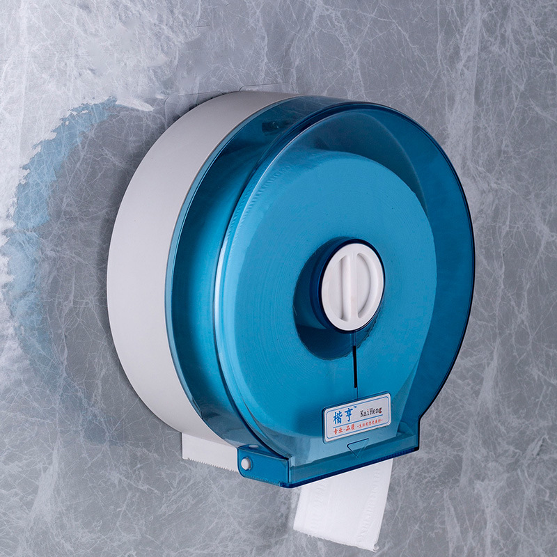 Caja de pañuelos de rollo grande Caja de papel de rollo de hotel Caja de papel de papel de baño de inodoro Caja de papel grande montada en la pared sin perforación