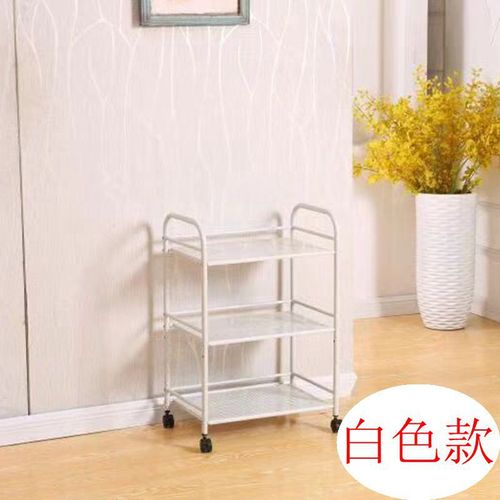 Wholesale hot pot restaurant vegetable rack three-layer iron skewers barbecue rack kitchen restaurant storage rack cart vegetable rack