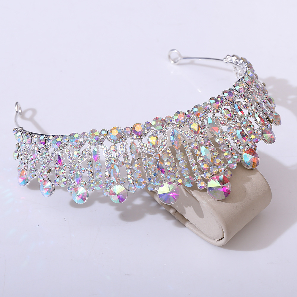 Bridal Shiny Women's Solid Color Alloy Rhinestone Diamond Crown display picture 15
