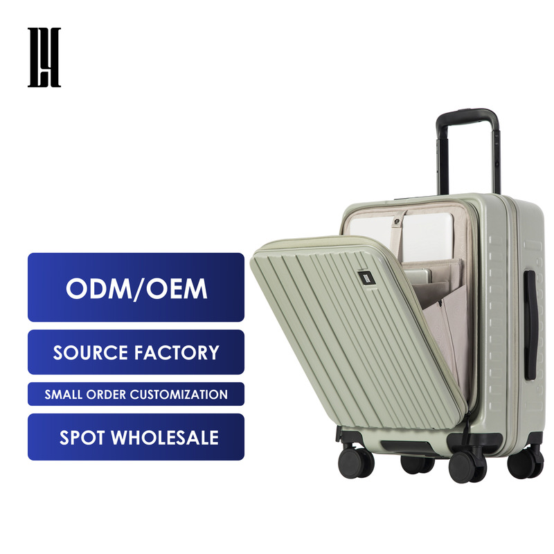 Front-Opening Lid Trolley Case 30inch Large-Capacity Side-Opening Lid Luggage 20inch Zipper with Expansion Suitcase Universal Wheel