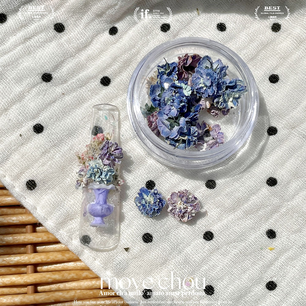 Spring French Flower Artwork Niche New Nail Art Three-dimensional Camellia Multicolor Floral Nail Art Jewelry