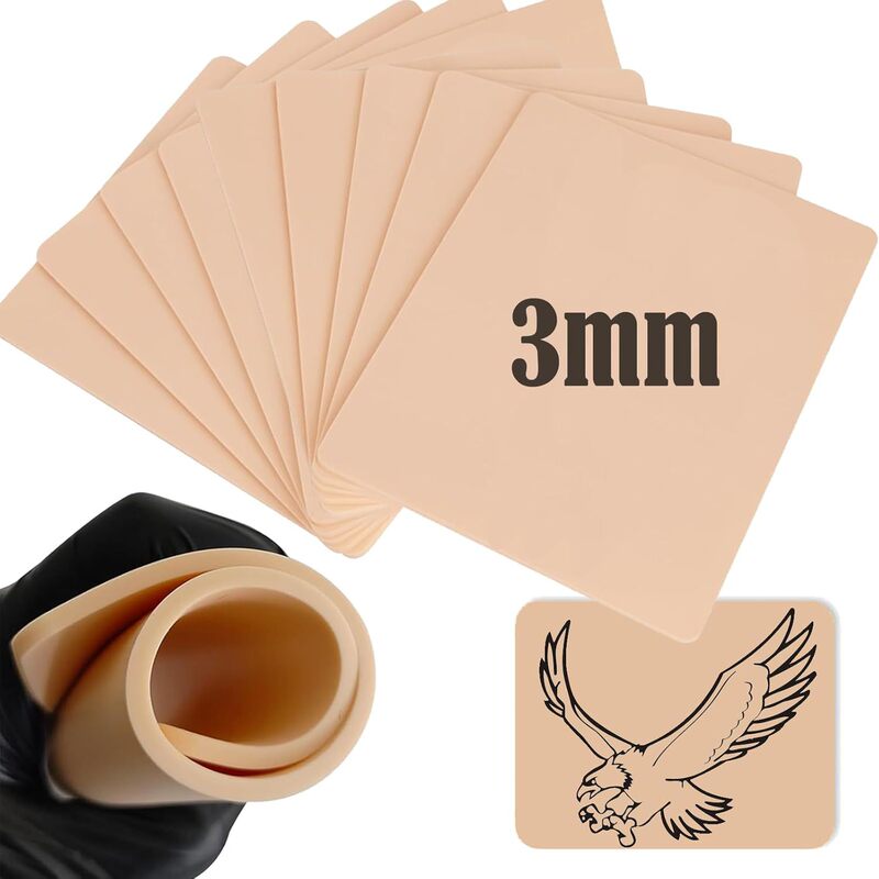A5 tattoo practice skin thickened 3mm thickness tattoo blank practice skin cross-border tattoo tattoo practice imitation leather