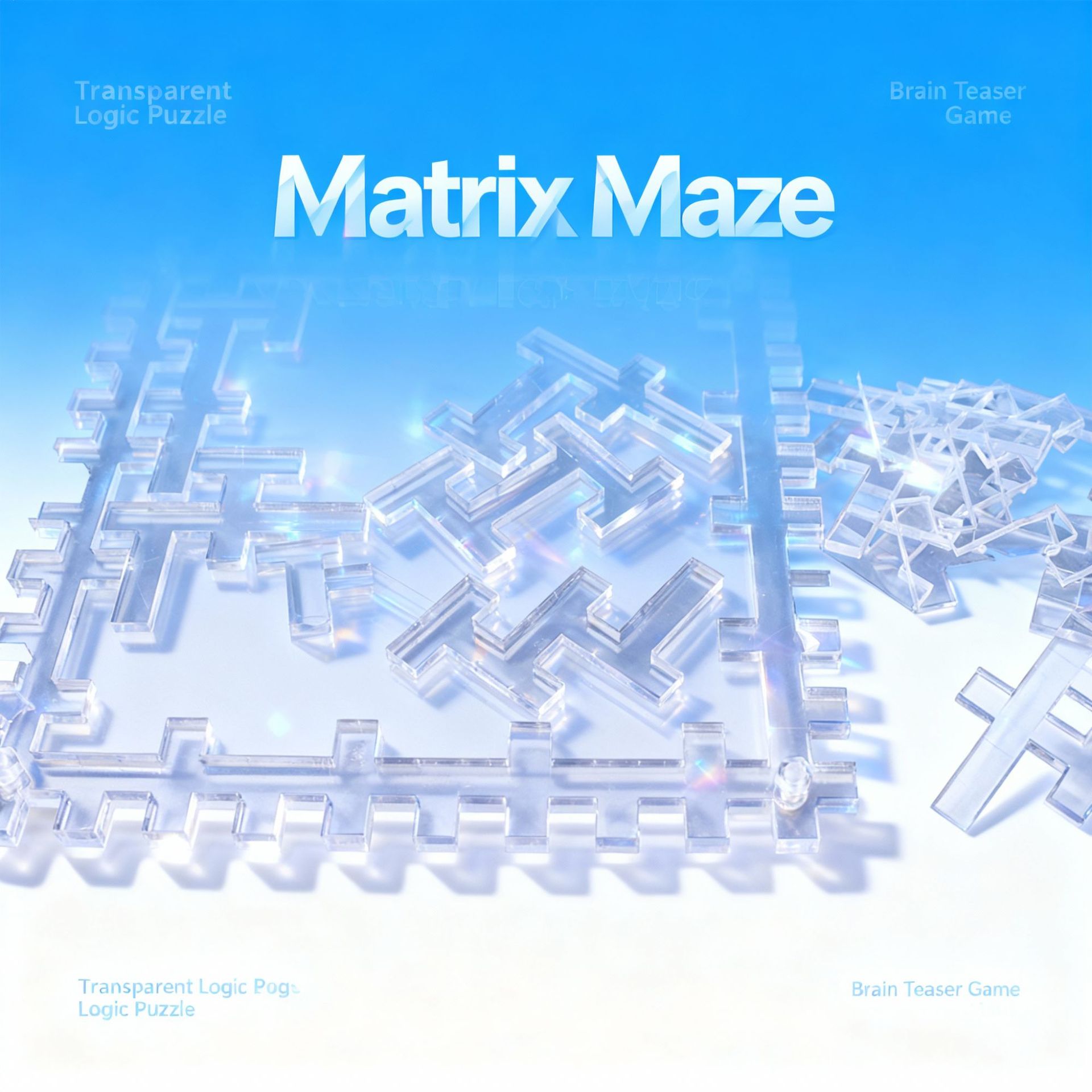 Super Difficult Matrix Maze Creative Puzzle High Difficulty Toy Acrylic Plane Puzzle Kidsren's Educational Board Game