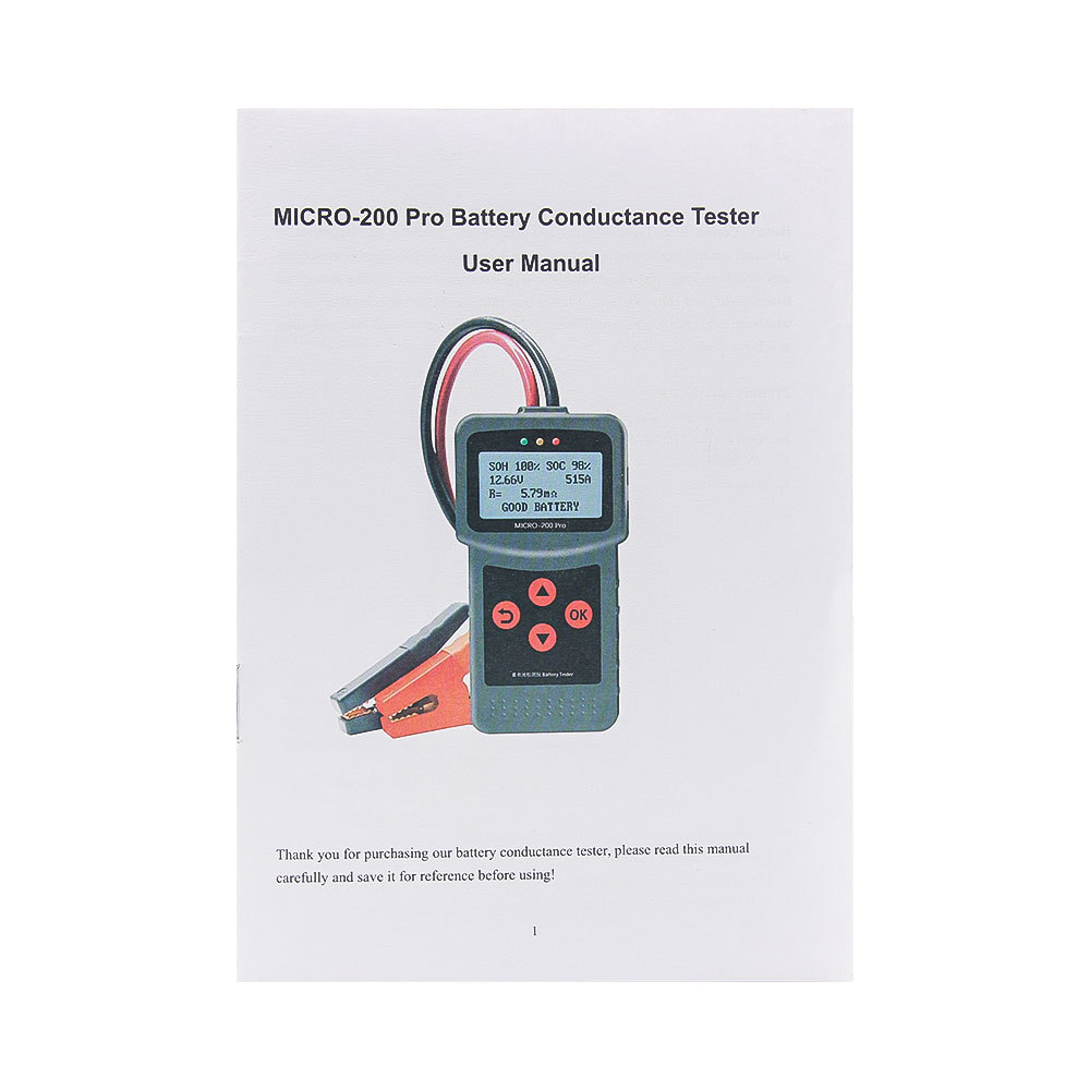 MICRO-200 Pro battery conductance tester multi-language battery detector