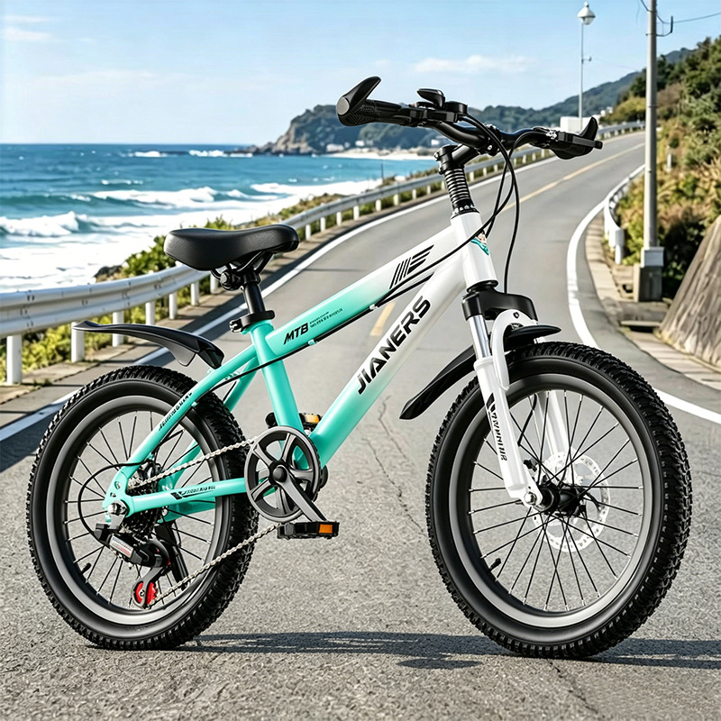 Nuevas bicicletas de 6 - 17 años, niños y niñas, estudiantes de primaria, niños de edad media, niños de velocidad única, bicicleta de montaña adolescente, rodillo de bicicleta image 13