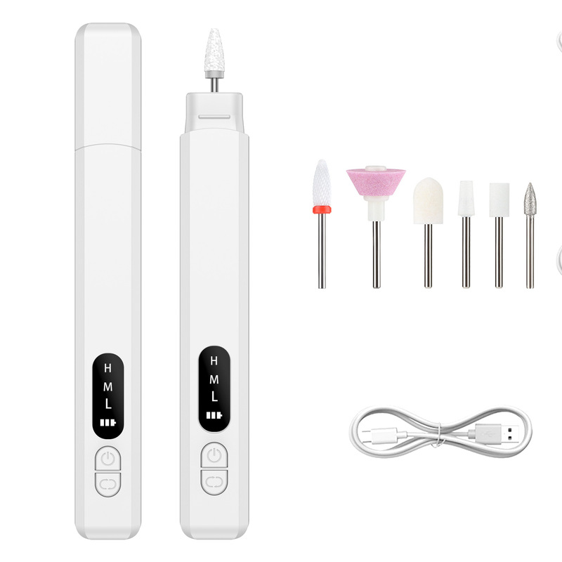 起爆ネイルサンダー電動ネイルマニキュア携帯マニキュアブラシ無線研磨機小型ブラシ|undefined