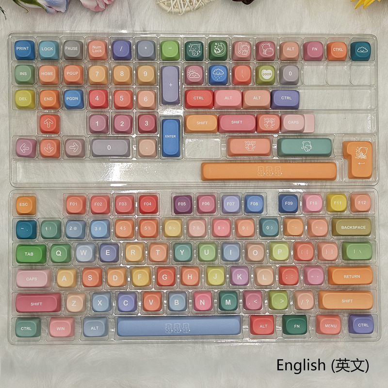 ベアーグミキーキャップMOA高さキーキャップPBT五面熱昇華不透光カスタム機械キーボードキーキャップ|undefined